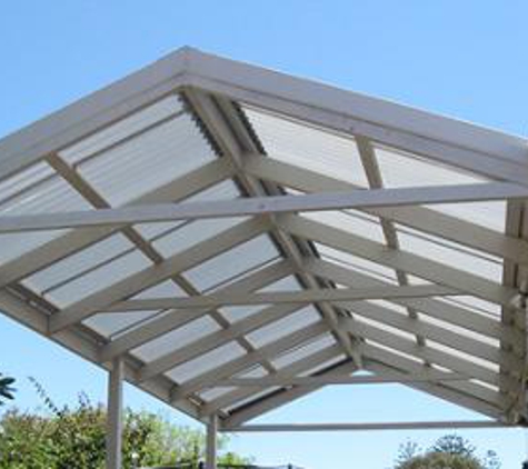 Modern Plastics & Pergolas - Carine, WA. Pitched Timber Patio