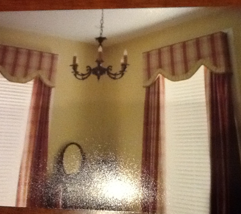 Custom Sewing for home and office - Montgomery, AL. Cornices with drapes