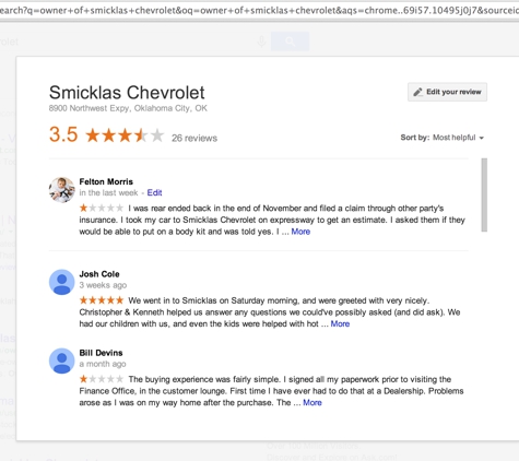 Smicklas Chevrolet - Oklahoma City, OK
