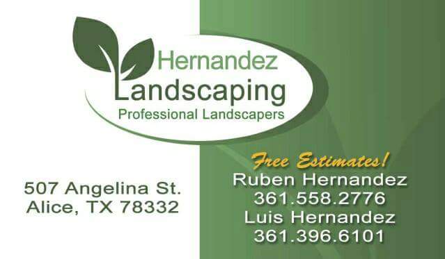 Alice Tx 78332, Hernandez Landscape Maintenance Inc