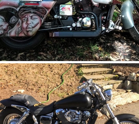 PSM Motorsports - Gales Ferry, CT. Honda Shadow before and after