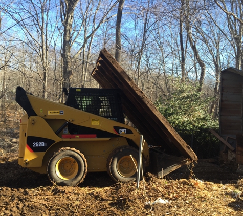 Carrier Lawn Care - Groton, CT. Skid Steer Demolition in Groton CT