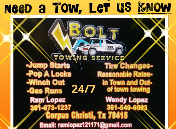 BOLT Towing Service - Corpus Christi, TX