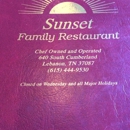 Sunset Restaurant - Family Style Restaurants