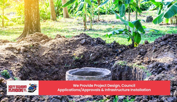 Matt Diamond Plumbing Pty Ltd - Dubbo, NSW. We Provide Project Design, Council Applications/Approvals & Infrastructure Installation