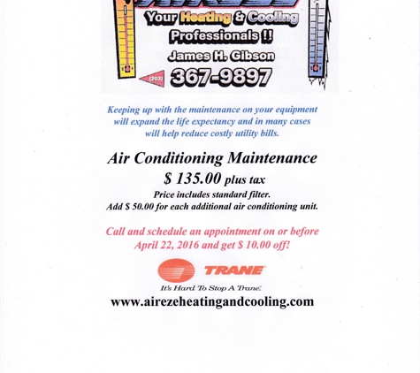 Aireze Heating & Cooling