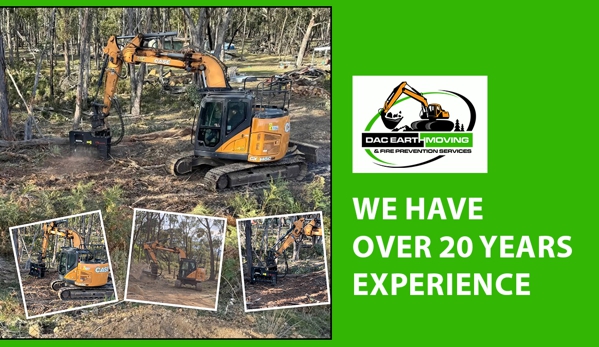 DAC Earthmoving & Fire Prevention Services - Napoleons, VIC. We Have Over 20 Years Experience