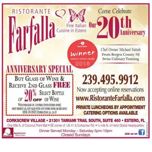 Ristorante Farfalla - Estero, FL