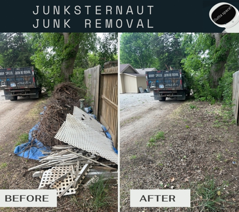 Junksternaut - Wichita, KS. Outta Space? Junksternaut Junk Removal in Wichita, KS hauls it all--from furniture to garage clean-outs.