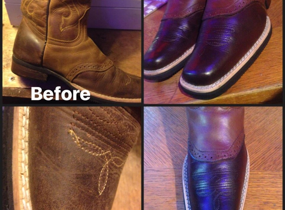 Bellas and Broncos Bootique - Waxahachie, TX. Clean and Shine Boots