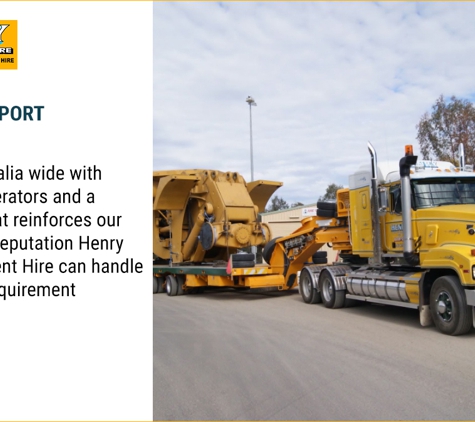Henry Plant & Equipment Hire Pty Ltd. - Lithgow, NSW. Heavy Transport Services