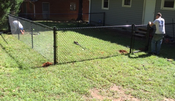 Fencing by CRC Ventures - Lexington, NC. Black Vinyl Chain Link