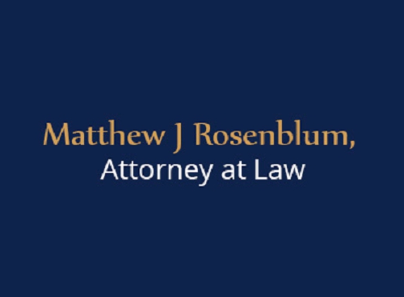 Matthew J Rosenblum, Attorney at Law - Commack, NY