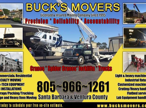 Buck's Professional Moving Storage & Transport Co. - Santa Barbara, CA
