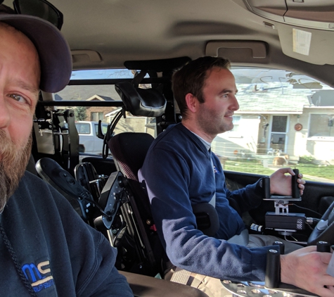 Mobility Solutions - Sandy, UT. Driving a truck from a wheelchair.