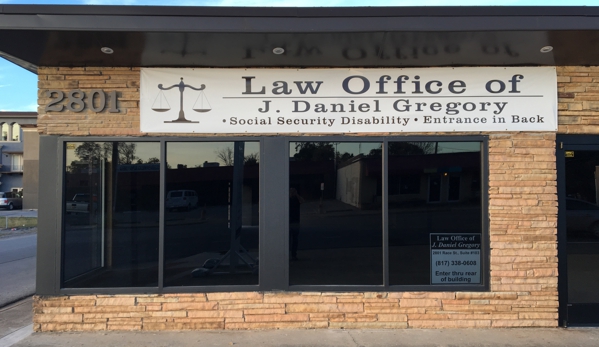 Law Office J Daniel Gregory PC - Fort Worth, TX. Law Office Exterior