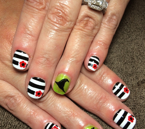 Nails Couture - Griffin, GA. My nails for Wicked tonight!