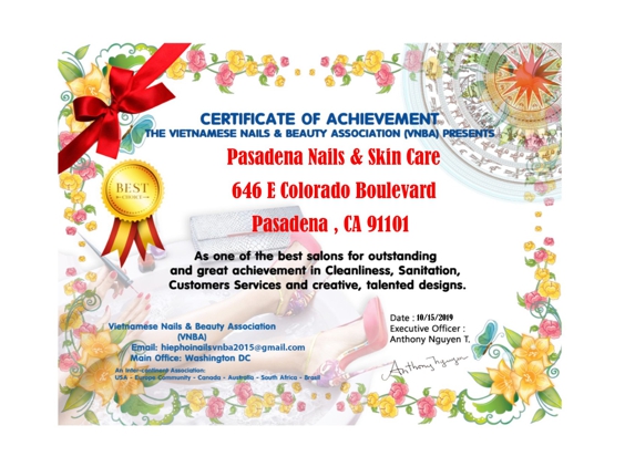 Pasadena Nails & Skin Care - Pasadena, CA