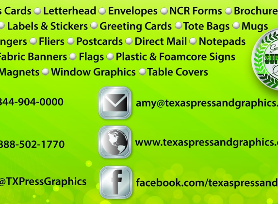 Texas Press and Graphics - Arlington, TX