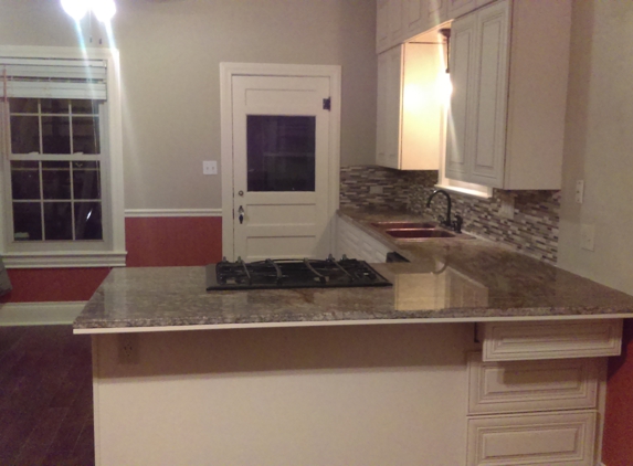 Strive Handyman Service - Rosenberg, TX. new cabinets, granite, sink faucet