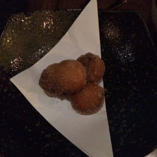 Village Sake - Fairfax, CA. Donut Holes with a delicious miso caramel dipping sauce...awesome!