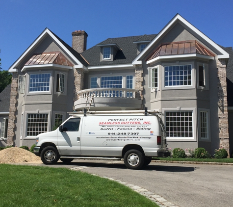 Perfect Pitch Seamless Gutters - Yorktown Heights, NY. Call us for all your gutter/leader needs