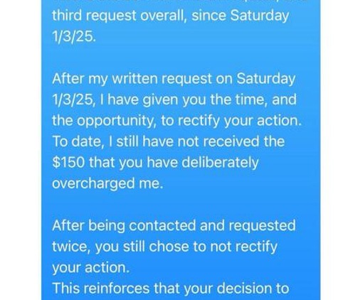 Hydrosonic Leak Detection Service - Kingsley, WA. THIRD REQUEST of Luke Byrne to rectify his unprofessional and unethical actions.