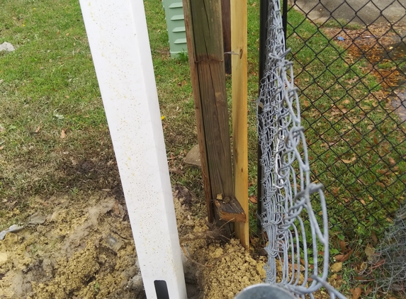 Pride Fence - Montgomery, AL. This is how Pride Fence cut our privacy fence claiming it belonged to the neighbors house he was contracted to work on by Lowes.