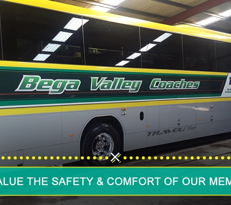 Bega Valley Coaches Travel Group - Bega, NSW. We Value The Safety & Comfort Of Our Members