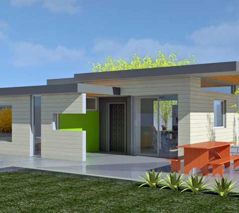 Trelease Architecture | Design - Los Angeles, CA. Accessory Dwelling Unit (ADU) For the rear yard of R1 Santa Monica property with main residence in front