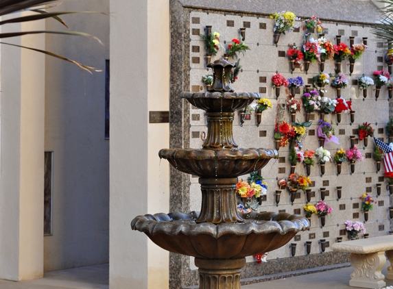 East Lawn Memorial Parks Mortuaries & Crematory - Sacramento, CA. Fountain outside El Dorado Mausoleum.