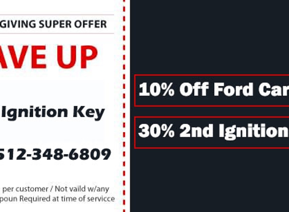 Ford Ignition Key - Austin, TX