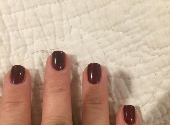 Pleasant Nails - Roseville, CA. Gel on my natural, short nails.