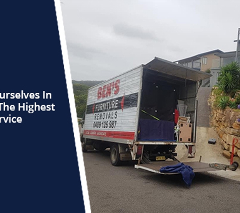 Ben's Furniture Removals - Avoca Beach, NSW. We Pride Ourselves In Delivering The Highest Level Of Service