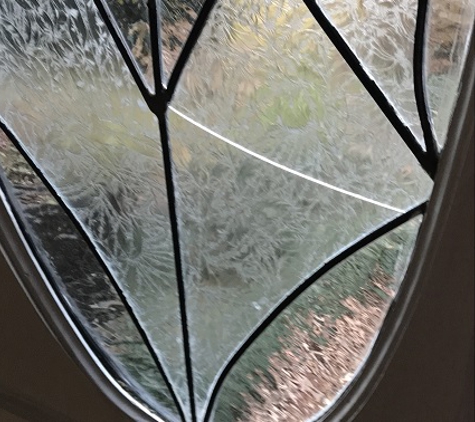 A1 Stained/Leaded Glass & Repairs. Before the repair