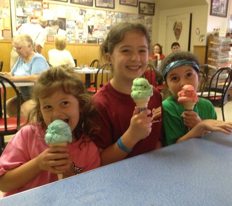 Jones Ice Cream - Baldwin, MI. 3 Jones t-shirts.     3 Jones cones.          =  3   Happy young ladies