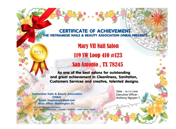 Mary VII Nails & Hair Salon - San Antonio, TX