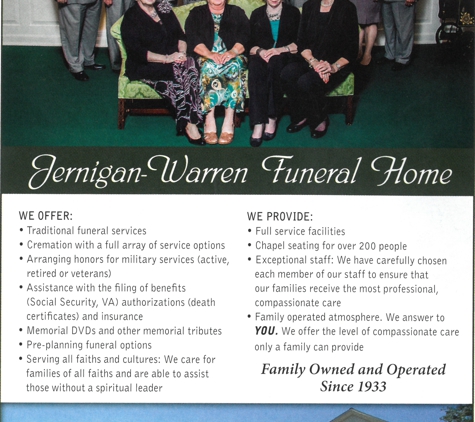 Jernigan-Warren Funeral Home - Fayetteville, NC