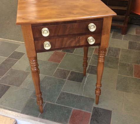 Murphy's Refinishing - Salem, MA. Antique end table repaired and restored 