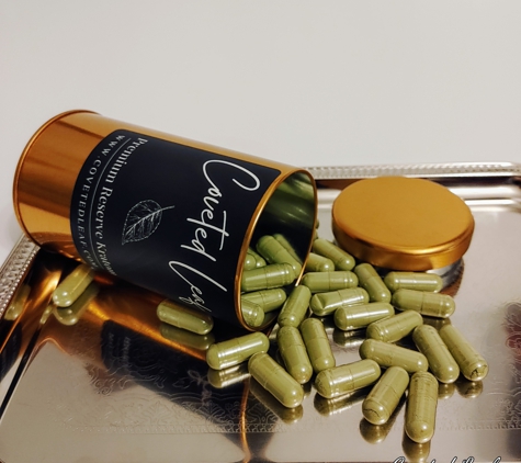 Coveted Leaf Kratom Shop - Justin, TX. We offer 1-gram XL capsules and the regular 600-mg capsules.