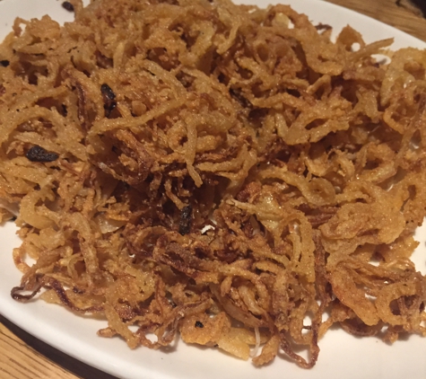 Wood Ranch BBQ & Grill - Burbank, CA. Crispy onions