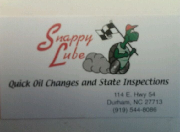 Snappy Lube - Durham, NC