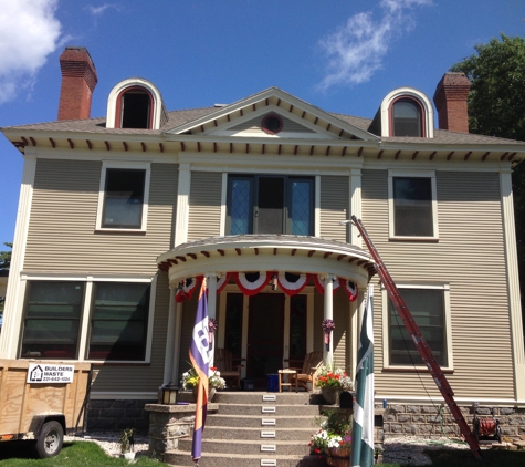 STP Painting and Remodeling - Traverse City, MI. Historical house on eight street finished, with a huge deck in the back side( waterside) three story's we stained with super deck also by SW