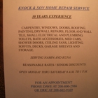 Knock & Son Home Repair Service