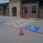 visible parking striping