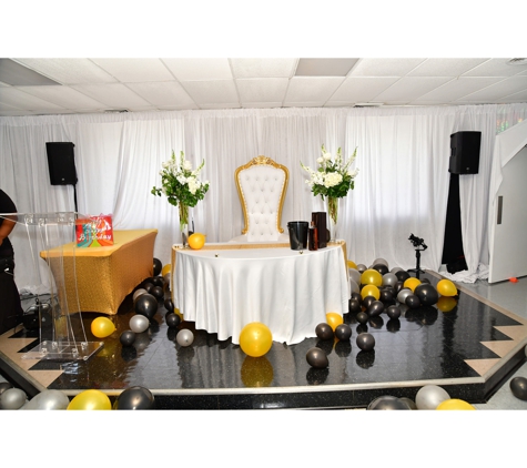 Supreme Ballroom - Rosedale, MD. Stage Head table Setup