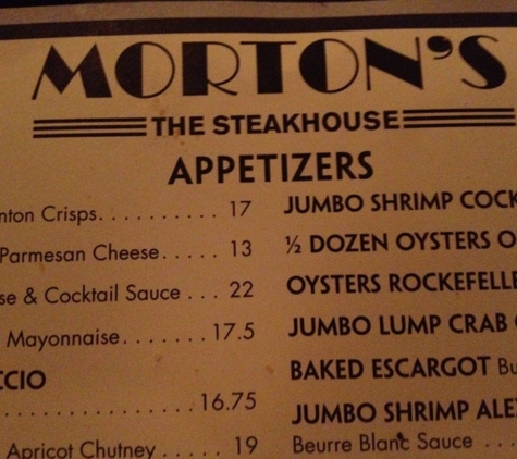 Morton's The Steakhouse - Santa Ana, CA