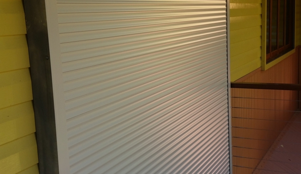 A-Z Security Screens - Bungalow, QLD. Cyclone Rated Rollashield Shutter Closed