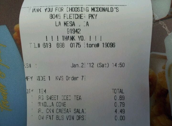 McDonald's - La Mesa, CA