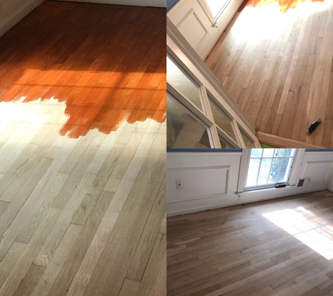 Wesley Home Improvement,LLC - Woodbridge, VA. Wood floor staining project